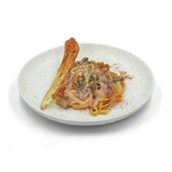 Creamy Brown Ribs Tagliatelle