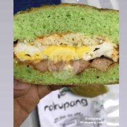 Roti Kukus/panggang Telur Sosis Mozarella