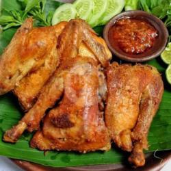 Ayam Kampung Goreng Gurih, Lalap, Sambel