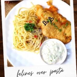 Battered Dori W/spagetti Aglio Olio