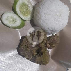 Nasi   Oseng Paru   Sambal