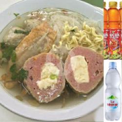 Mie Bakso Keju Besar   Teh Pucuk Atau Air Mineral Botol