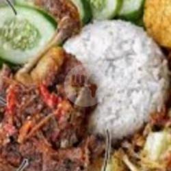 Nasi Ayam Geprek Tahu Tempe Terong Sambal Trasi