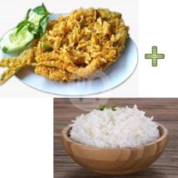 Bolu/bandeng Crispy Tanpa Tulang (utuh 1 Ekor)   Nasi   Sambal