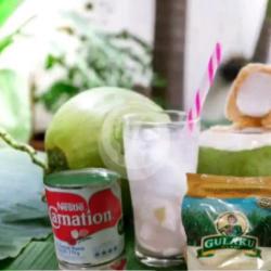 1 Klpa Muda Gula Putih Es Jeruk Peras Susu Kental Manis