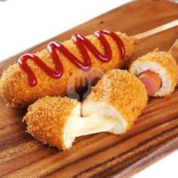 Corndog Sosis Mozarella Saos Mayo