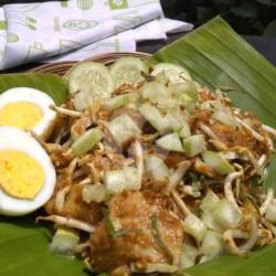 Karedok Lontong Telor ( Dadar,bulet,ceplok)