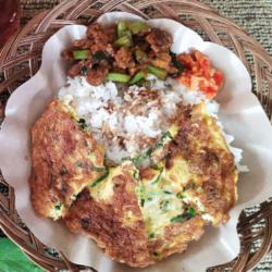 Nasi Telur Omlet Aduhai