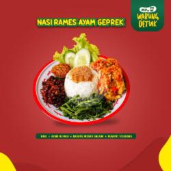 Nasi Rames Ayam Geprek