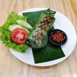 Nasi Bakar Ayam Suwir Bumbu Bali