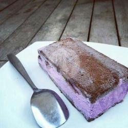 Brownies Sandwich Ice Cream Blueberry