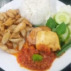 Nasi Ikan Wader Penyet