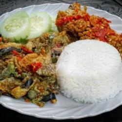 Paket Nasi Ayam Geprek Terong Geprek