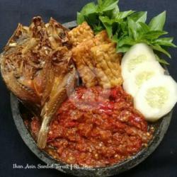 Rice Box Tempe ,ikan Asin Telor Dadar Sambel Ulek