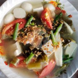 Kuah Sup Tahu Sayur Asin