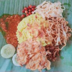 Nasi Kuning Bakwan Sayuran