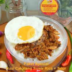 Nasi   Ikan Cakalang Suwir   Telur