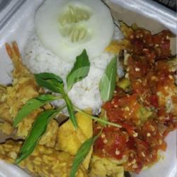 Paket Ayam Geprek Udang Tepung