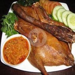 Bebek Presto Goreng 1/2 Ekor   Nasi