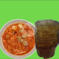 Paket Seblak Rendang Free Tea!!! Bonus Topping Seafood