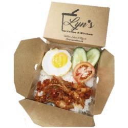 Sambal Cumi Pete W / Rice And Egg