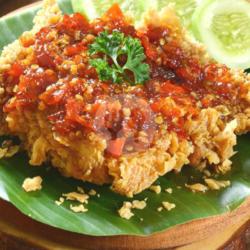 Ayam Geprek Sambal Pedas Manis Nasi