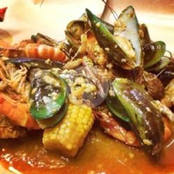 Mix Cumi Udang Kerang Ijo