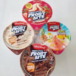 Paketan Frost Bite Cup Vanilla, Coklat, Strawberry, Tutti Frutti 4pcs