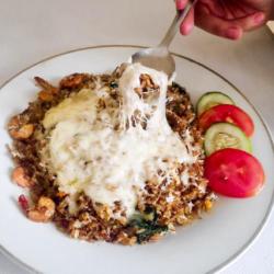 Nasi Goreng Sosis Keju Mozzarella