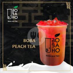 Boba Peach Tea