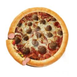 Meatball Pizza  Large Pinggiran Sosis