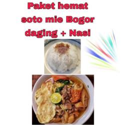 Soto Mie Daging Sapi   Nasi