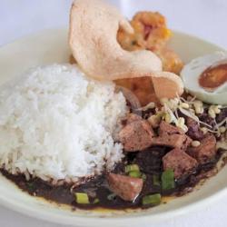 Nasi Rawon Telor Asin Air Mineral Mini