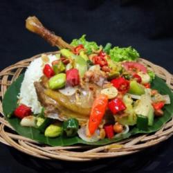 Ayam Gongso Pete   Nasi