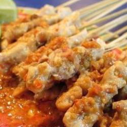 Sate Taican Campur 15   Nasi   Krupuk