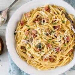 Spaghetti Carbonara Beef