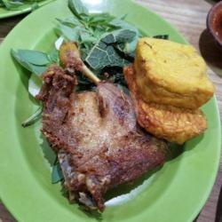 Nasi Bebek Sambal Ijo Komplit