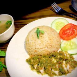 Nasi Ayam Hainan Cabe Hijau