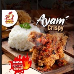 Ayam Geprek Crispy Sambal Rawit Hijau