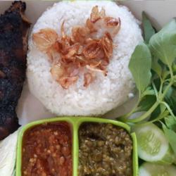 Paket 1, Nasi,pecel Paha Bebek Bakar