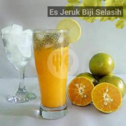 Es Jeruk Biji Selasih