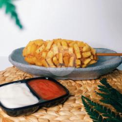 Corndog Moza Kentang Saus Mayo