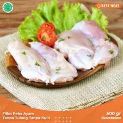 Paha Ayam Fillet Tanpa Tulang Tanpa Kulit 500 G