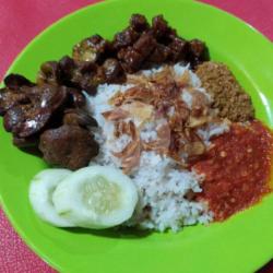 Nasi Uduk Bumbu Rendang   Ati Ampela (sudah Sepasang Ati Dan Ampela)