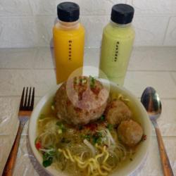 Pahe Bakso Tulang Iga Campur   Jus Mangga/strawberry/alpukat