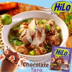 Paket Sop Iga Sapi   Es Hilo Chocolate Taro