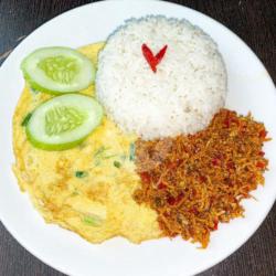 Nasi Sambal Teri Asin Medan