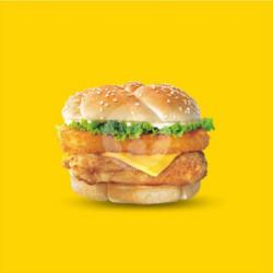 Burger Double Crispy   Keju