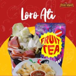 Loro Ati ( Spesial Black Kebab   Rujak Cireng Mini   Fruit Tea )