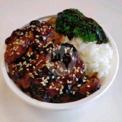 Rice Bowl Teriyaki Ayam Lada Hitam